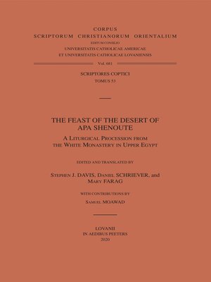 cover image of The Feast of the Desert of Apa Shenoute
